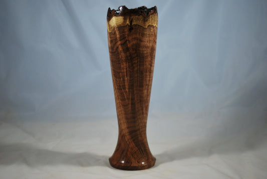 Natural Edged Mesquite Vase
