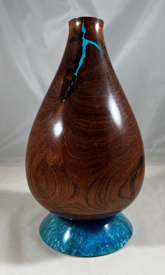 Tear Drop Vase - Mesquite with Pedestal