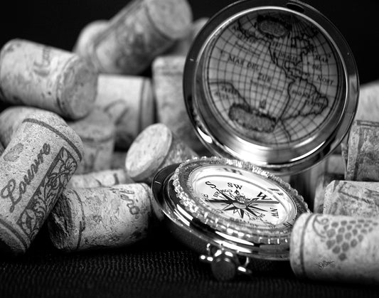 Compass with Corks
