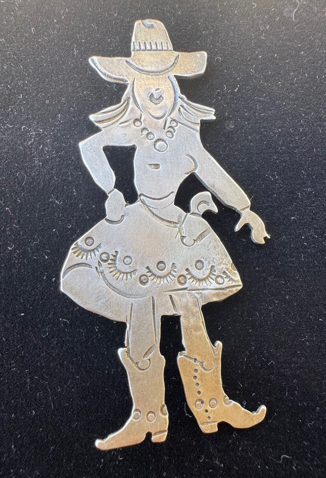 Cowgirl pin