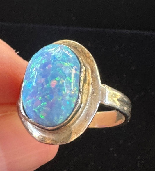 Lab Opal ring
