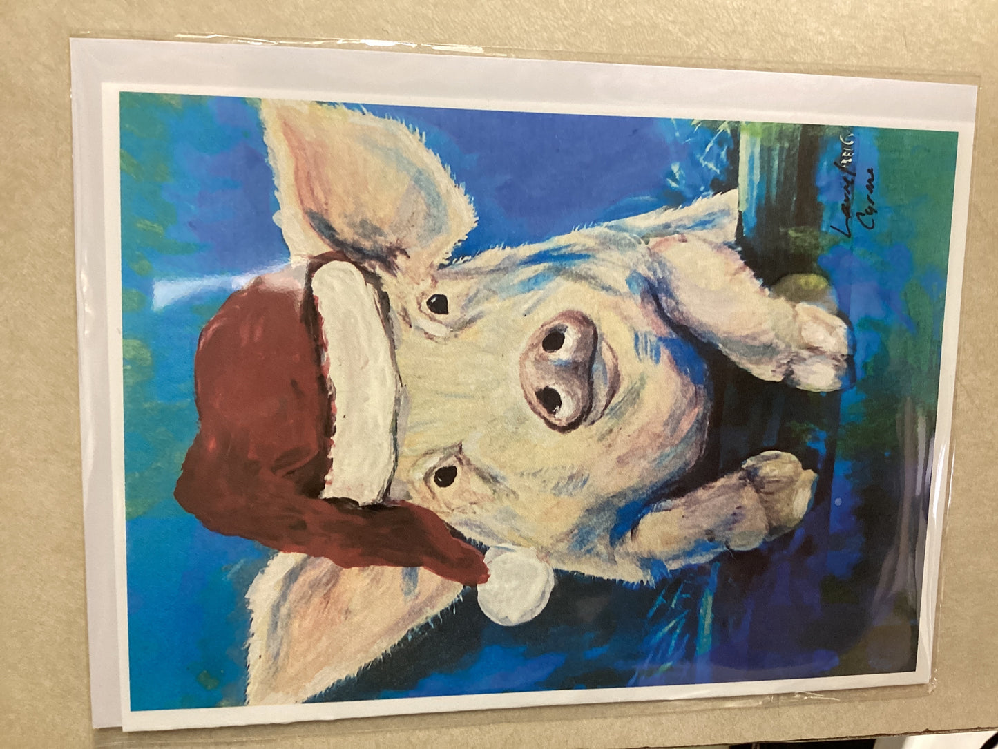 Santa Piggy Card