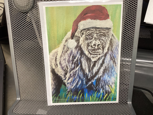Santa Gorilla Card N23