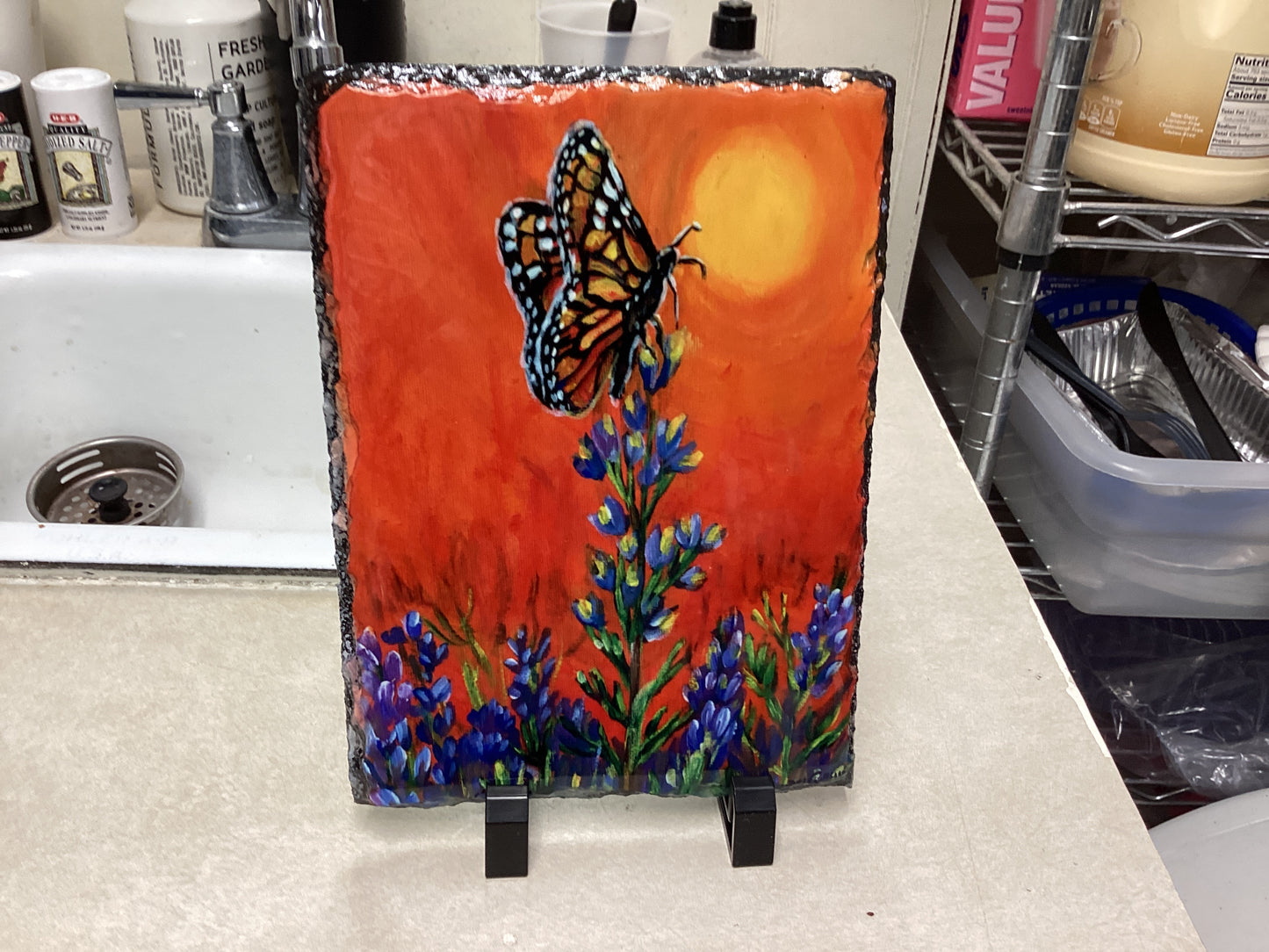 Orange Monarch Slate A17