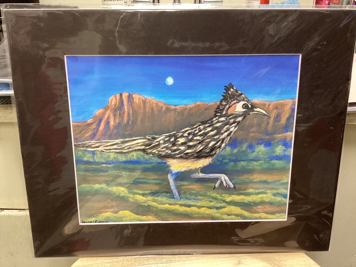 Roadrunner matted print