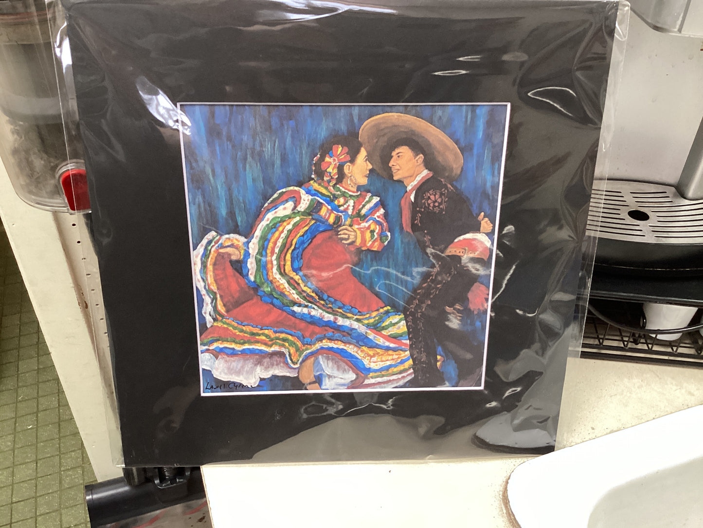 Folorica Dancers Matted Print A8