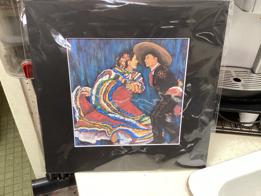 Folorica Dancers Matted Print A8