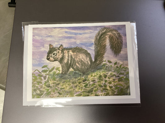 Riverwalk Squirel card 6/16