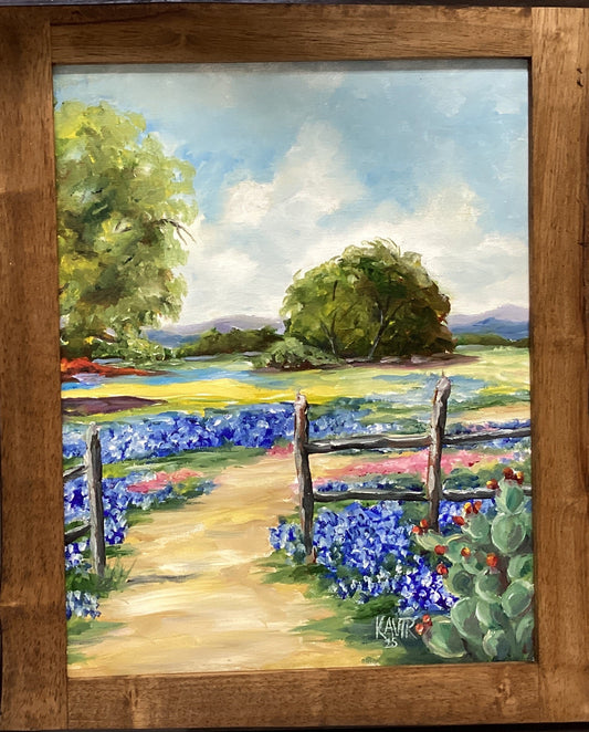 Precioso sendero de prado