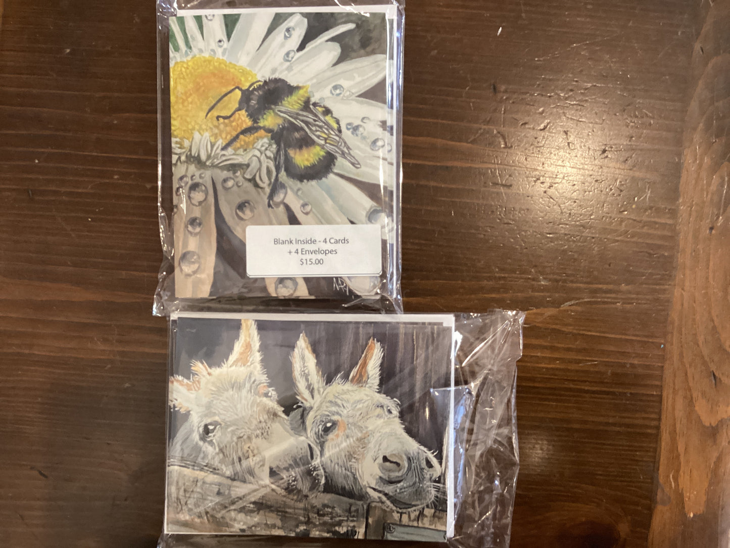 Tarjetas - (2) “Mejores Amigos” y “Abeja Trabajadora”