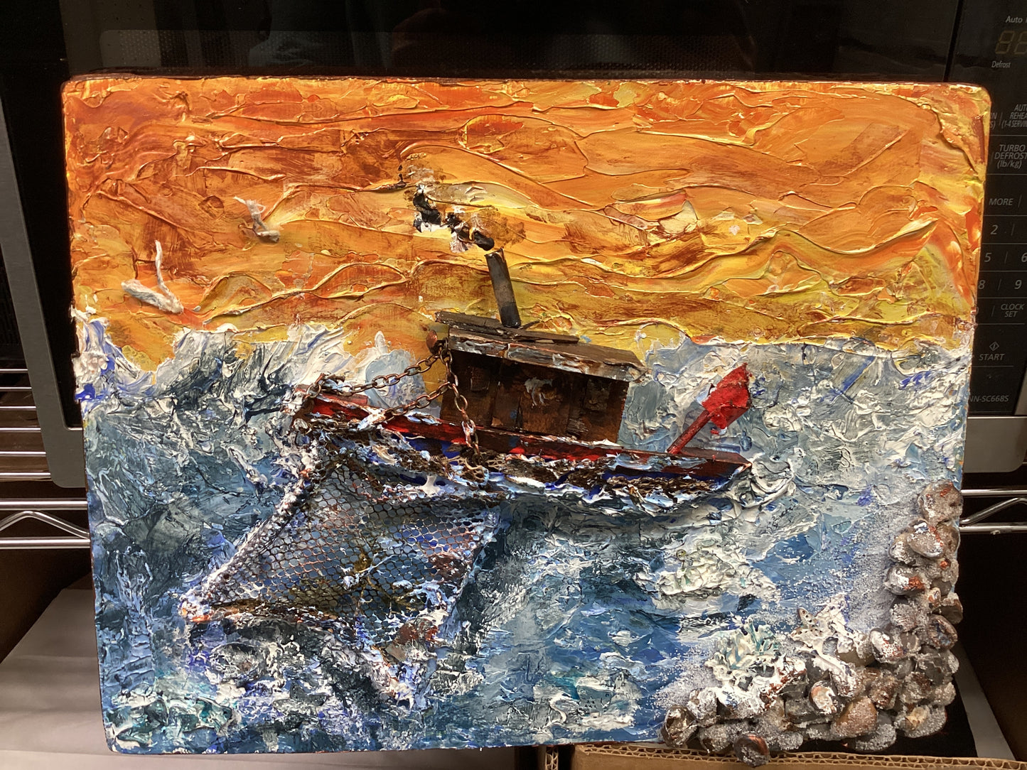 “Junto al mar”. Original