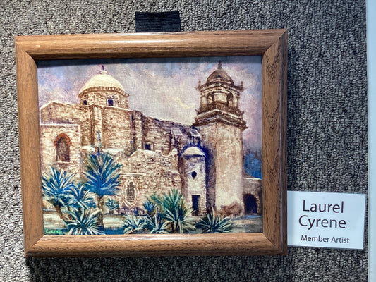 Mission San Jose Embellished Framed Canvas print