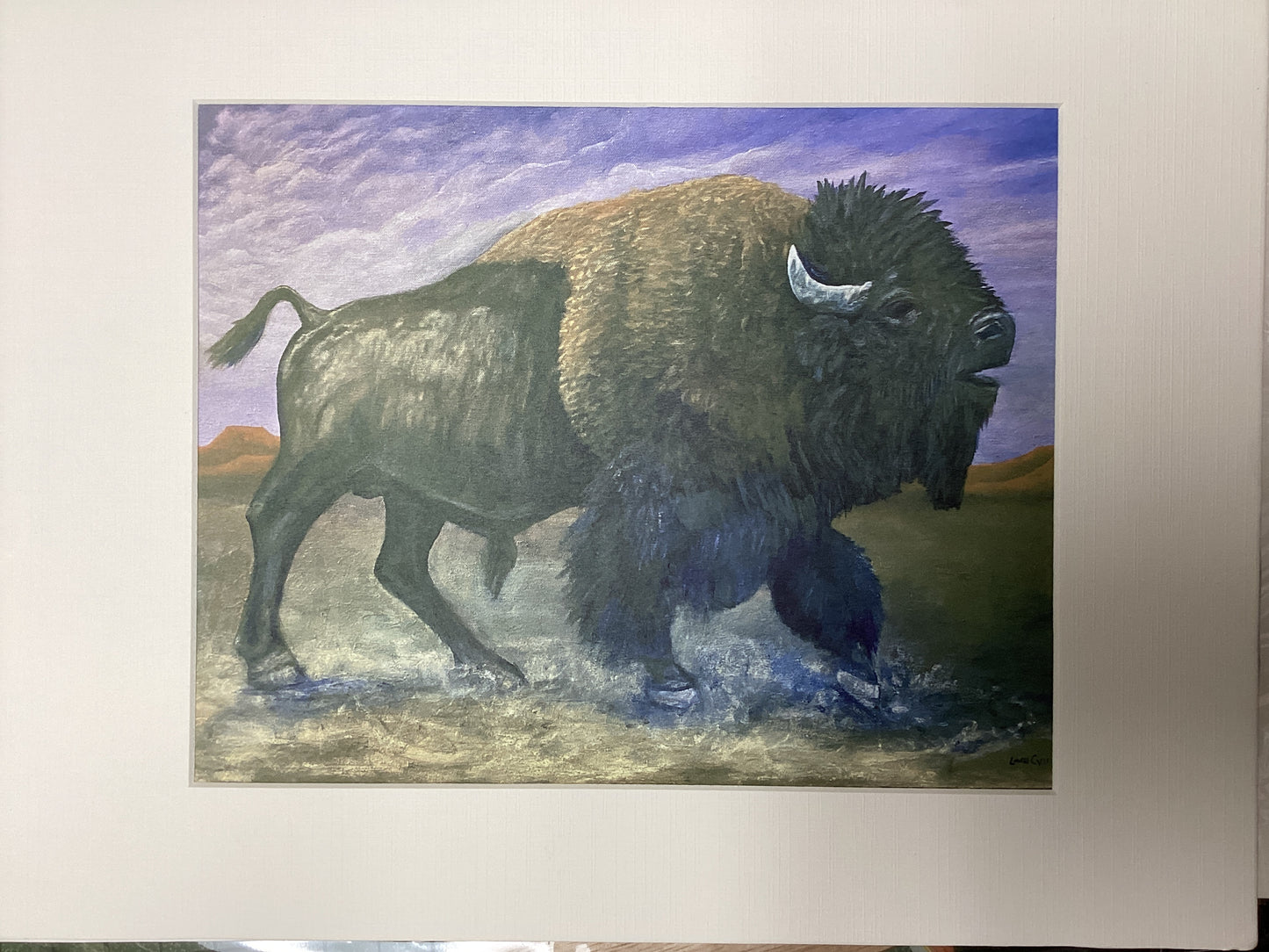 Charging Buffalo Acrylic Print