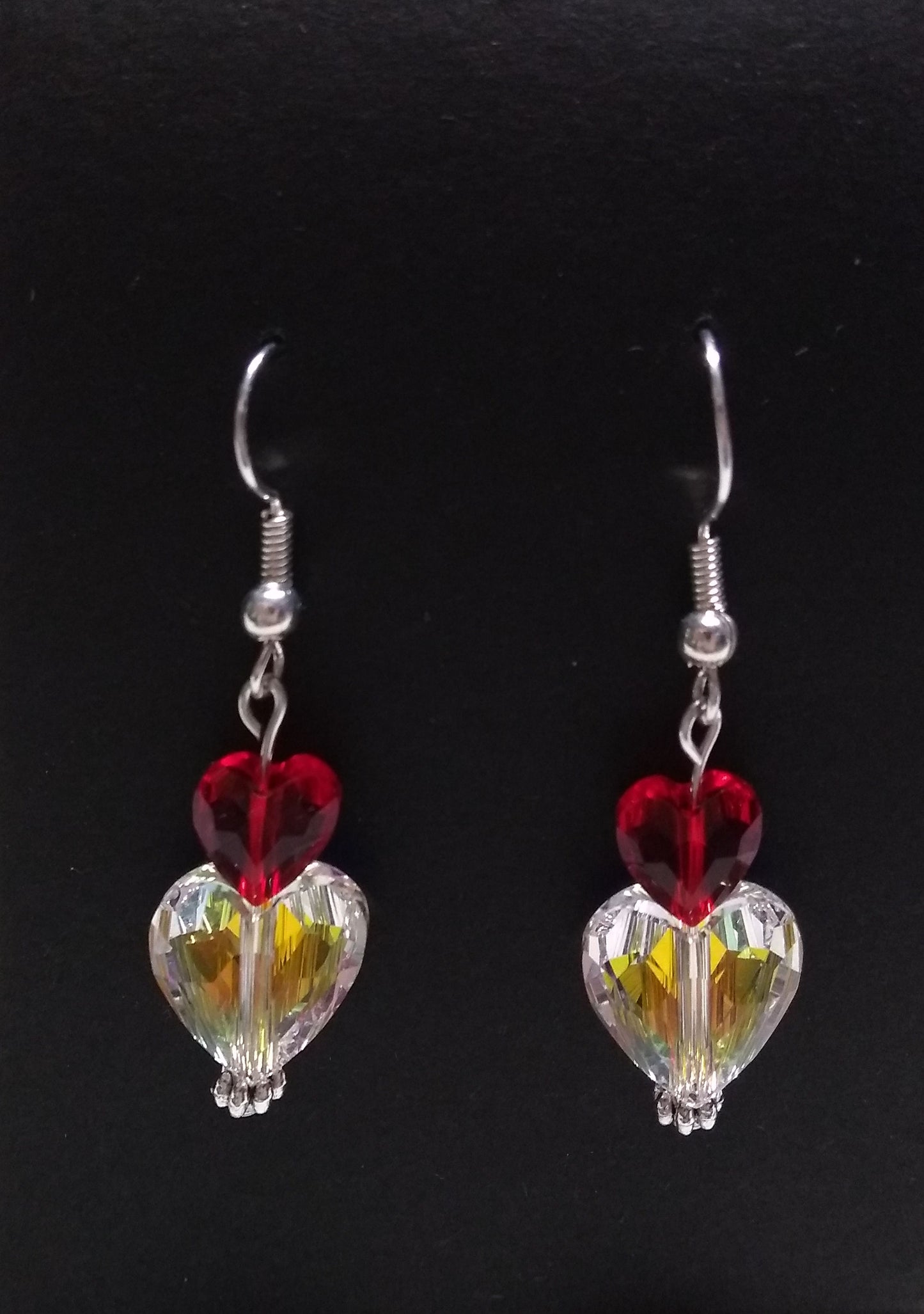 Crystal Heart Earrings