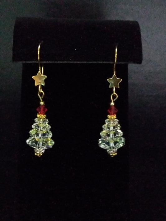 Crystal Tree Earrings